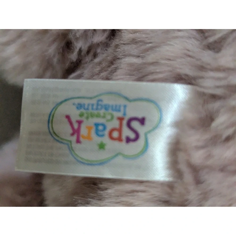 Spark Create Imagine Pink Bunny Plush Rattle Stuffed Animal Floppy Ears‎ 12 Inch